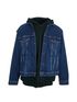 Balenciaga Layered Denim Hoodie/Jacket, front view