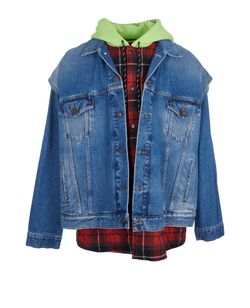 Balenciaga Layered Denim Hoodie/Jacket, Jackets Designer