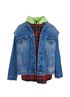 Balenciaga Layered Denim Hoodie/Jacket, front view