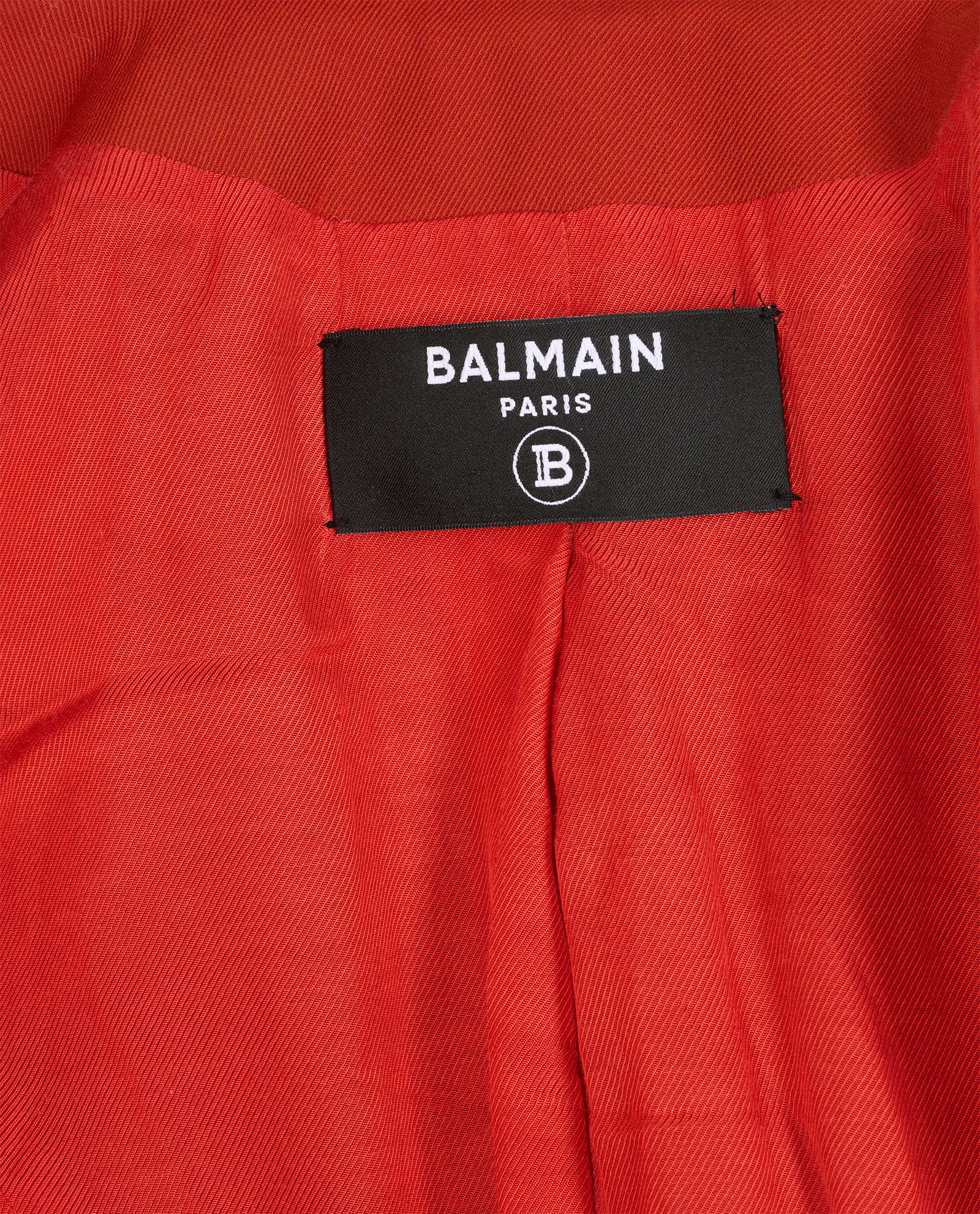 Balmain Gabardine 6-Button Jacket, &pound;350, Clothing, Orange, Viscose/Wool, Other view
