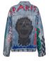 Balenciaga Graffiti Oversized Denim Jacket, back view