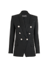 Balmain Blazer, &pound;495, Clothing, Black, Wool, Front view