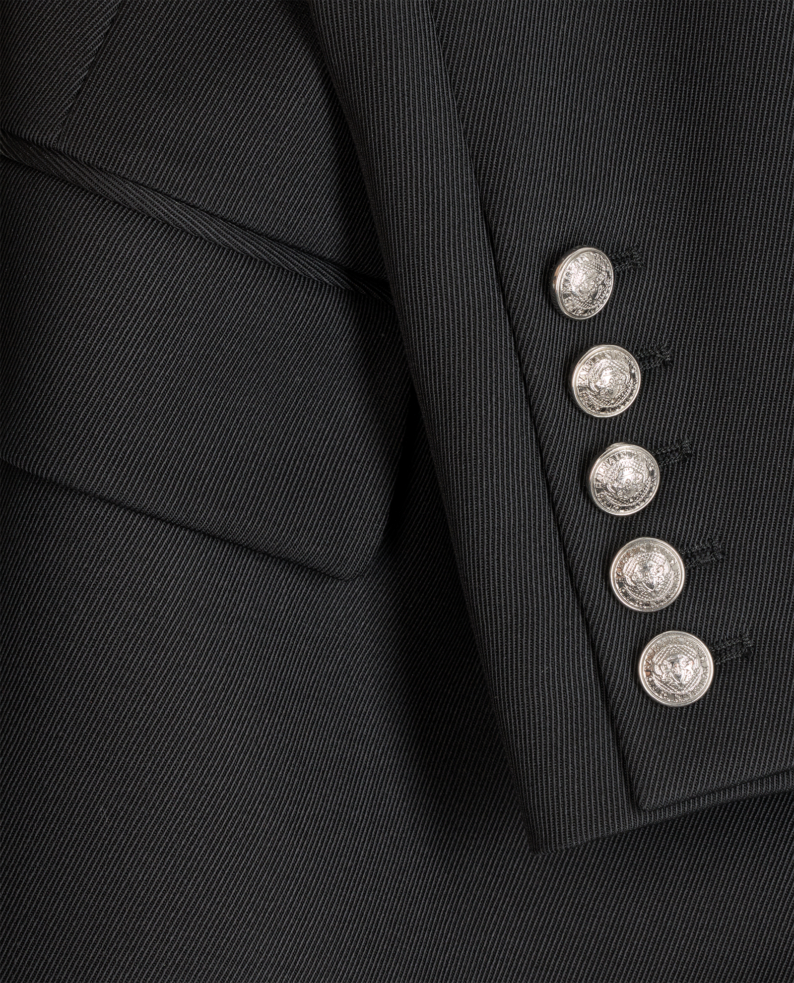 Balmain Blazer, &pound;495, Clothing, Black, Wool, Other view