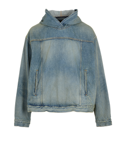 Balenciaga Pull-Over Jacket, Denim, Blue, Sz L, 3*