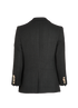 Balmain Double Breasted Blazer, £450, Clothing, Black, Tweed, Back view