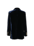 Balmain Velvet Blazer, £250, Clothing, Blue, Velvet/Viscose, Back view