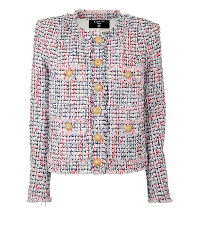 Balmain Tweed Spencer Jacket, front view