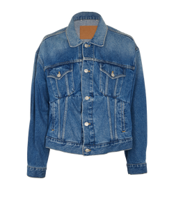 Balenciaga Swing Denim Jacket, Cotton, Blue, UK8, 2*