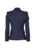 Balmain Blazer Jacket, &pound;420, Clothing, Navy, Wool, Back view