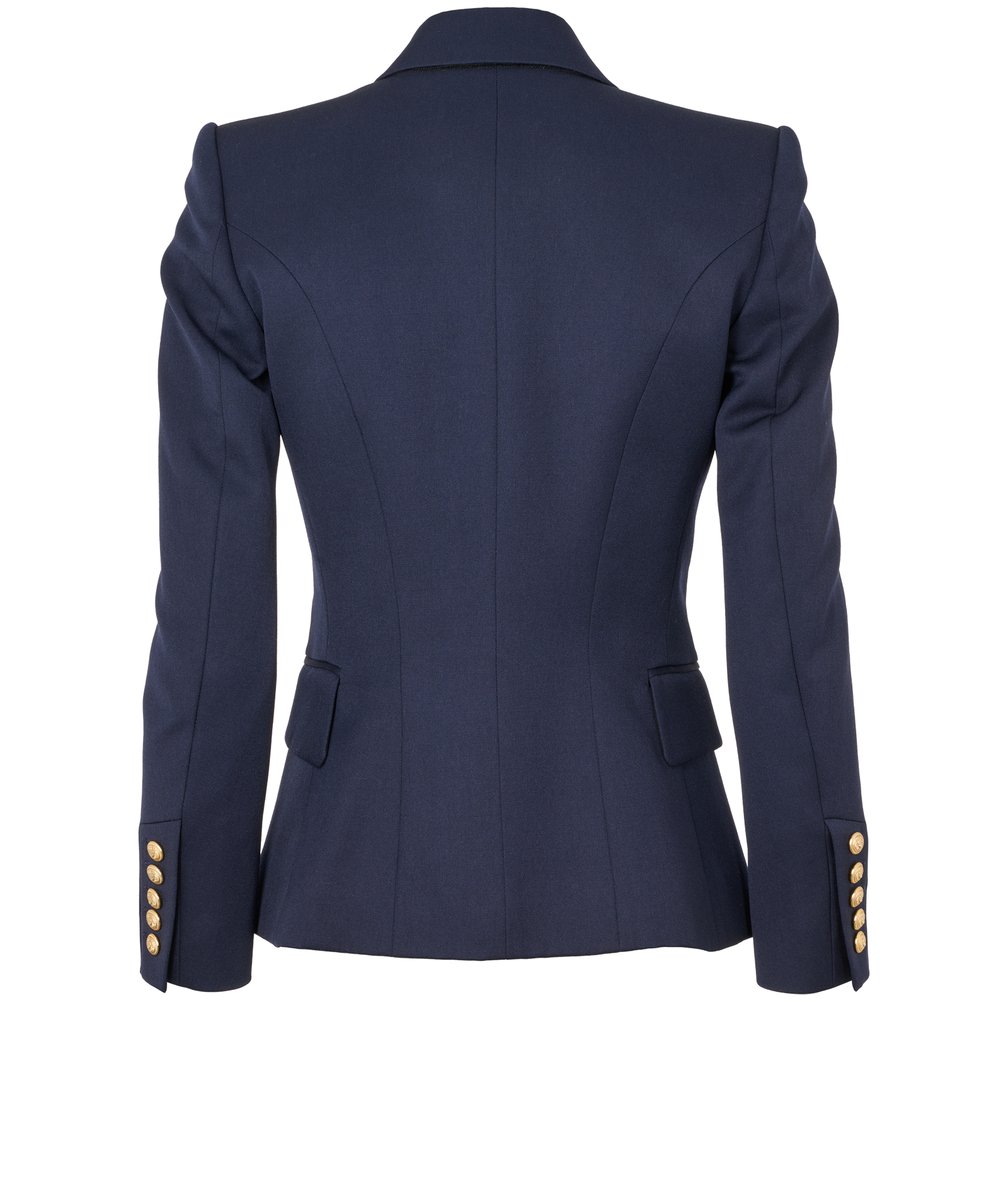 Balmain Blazer Jacket, &pound;420, Clothing, Navy, Wool, Back view