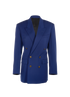 Balenciaga Shoulder Pad Blazer, &pound;330, Clothing, Blue, Wool, Front view