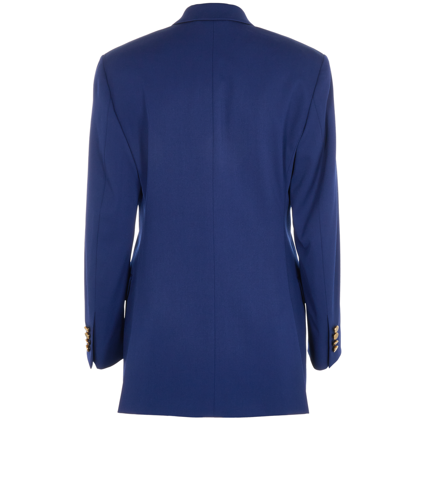 Balenciaga Shoulder Pad Blazer, &pound;330, Clothing, Blue, Wool, Back view