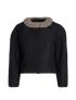 Balenciaga Chain Collar Jacket, &pound;550, Clothing, Black, Polyester Mix, Front view