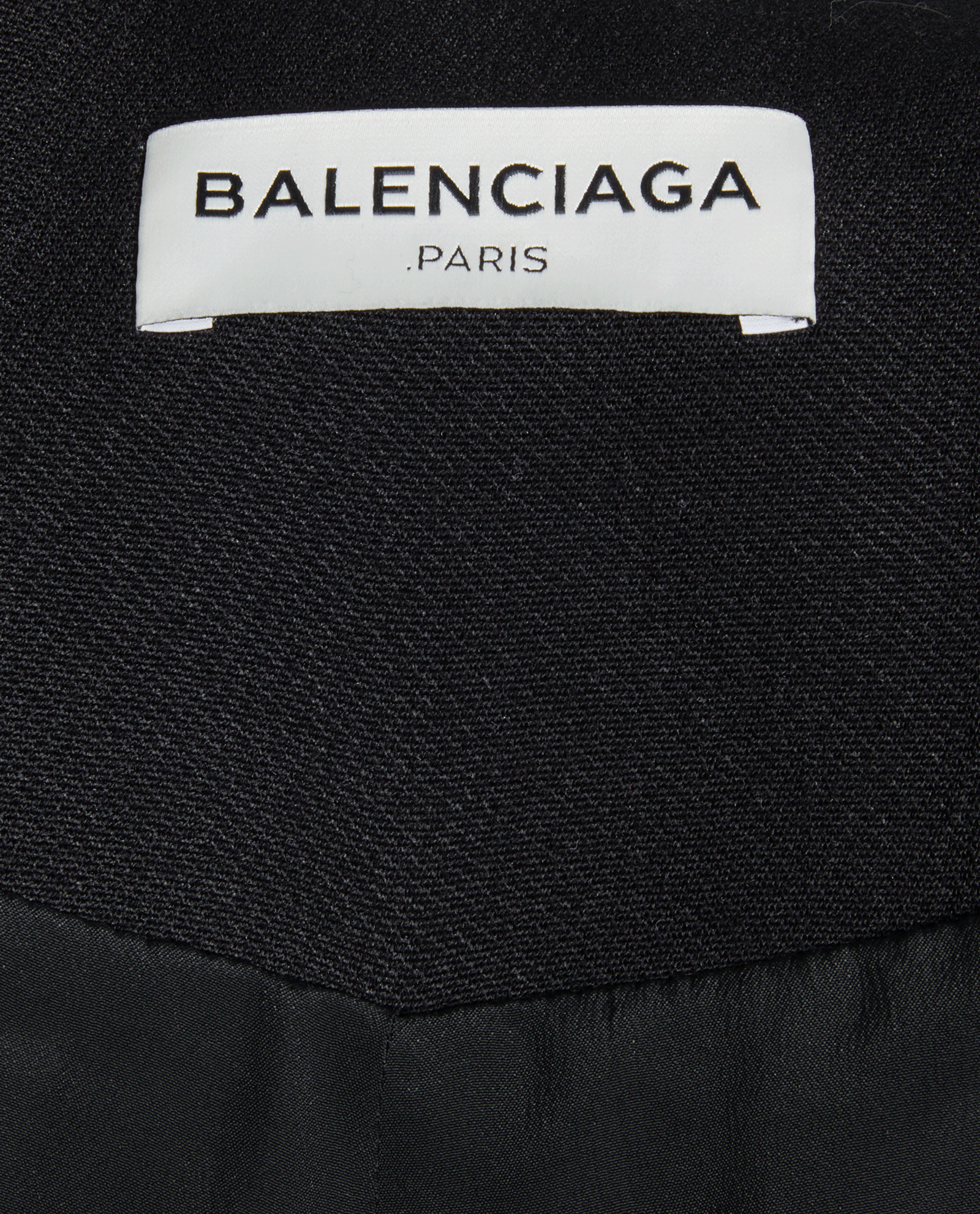 Balenciaga Chain Collar Jacket, &pound;550, Clothing, Black, Polyester Mix, Other view