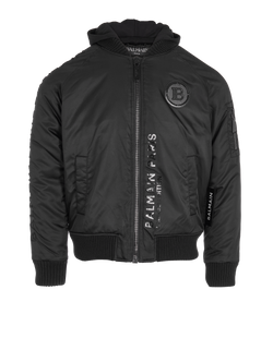 Balmain Bomber Jacket, Mens, Poly, Black, Sz 2XS, 2*
