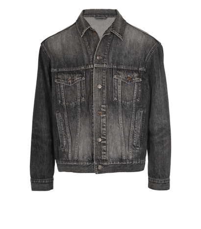 Balenciaga Logo Denim Jacket, front view