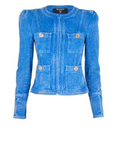 Balmain Washed-Effect Jacket, front view