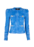Balmain Washed-Effect Jacket, front view