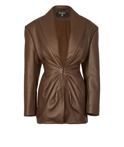 Balmain Ruched Blazer, front view