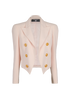 Balmain Crepe Cropped Blazer, front view