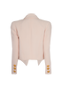 Balmain Crepe Cropped Blazer, back view