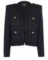 Balmain Button Embellished Tweed Jacket, front view