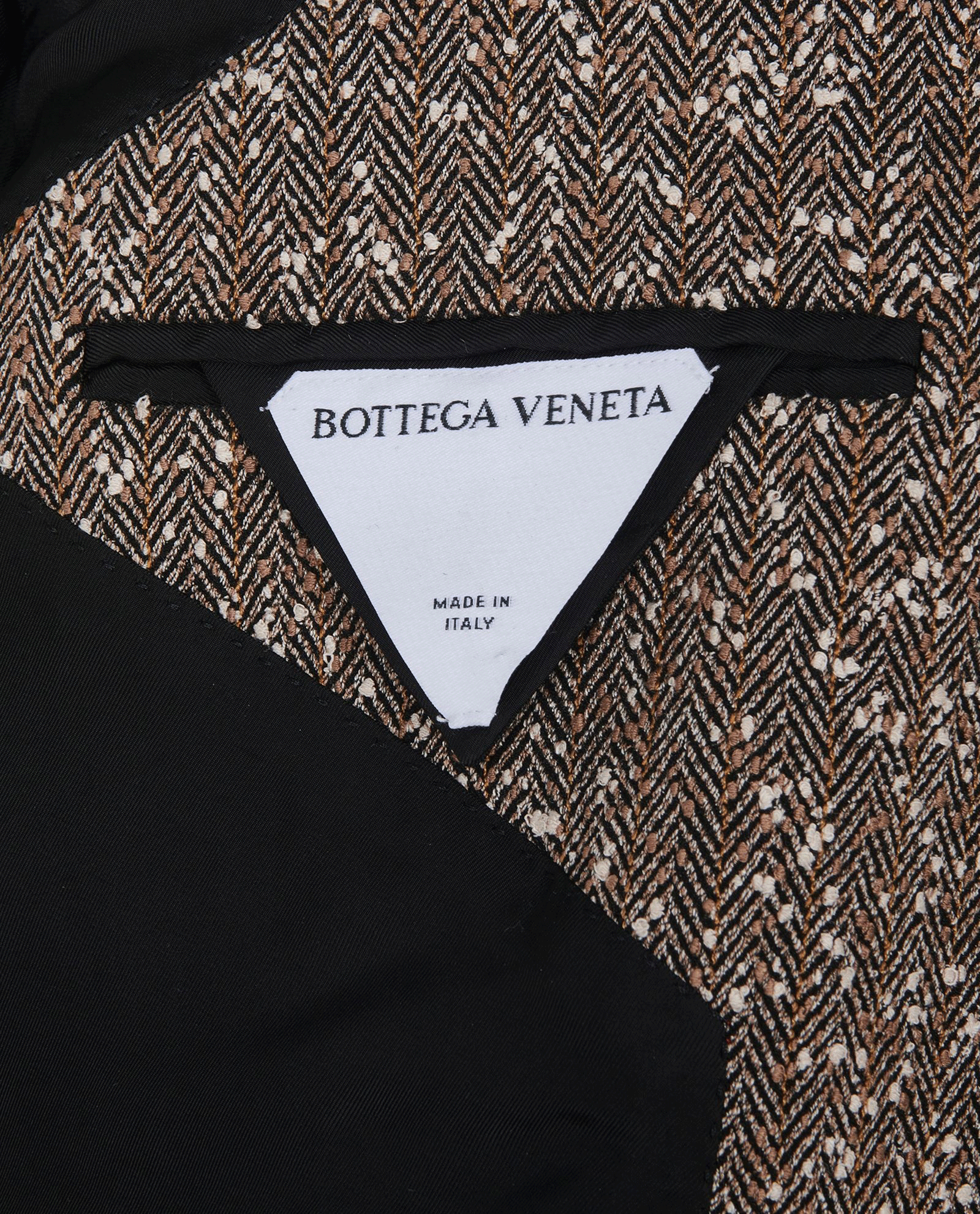Bottega Veneta Knotted Herringbone Blazer, &pound;350, Clothing, Brown, Viscose, Other view