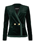 Balmain Double Velvet Breasted 2 Button Jacket, front view