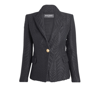 Balmain Textured Blazer, front view