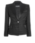 Balmain Tuxedo Blazer, &pound;550, Clothing, Black, Polyester Mix/Wool, Front view