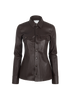 Bottega Veneta Overshirt, £1,200, Clothing, Brown, Lambskin Leather, Front view