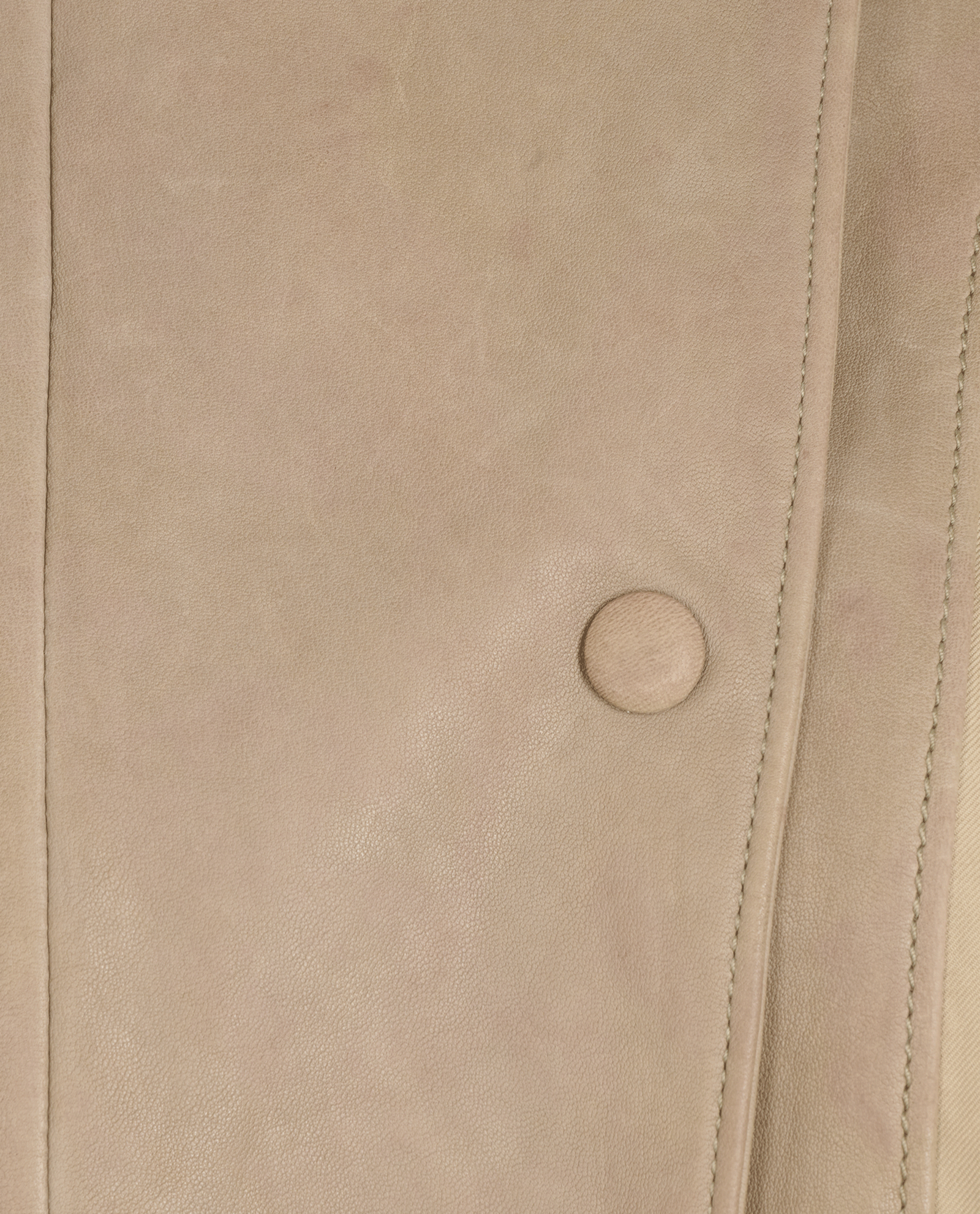 Bottega Veneta Biker Jacket, &pound;550, Clothing, Beige, Leather, Other view