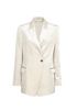 Brunello Cucinelli Velvet Blazer, &pound;380, Clothing, Cream/Grey, Velvet, Front view