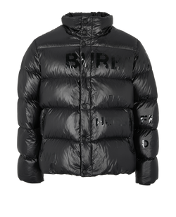 Burberry Horseferry Print Puffer, Mens, Polyester, Black, Sz M, 3*