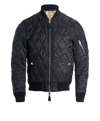 Burberry Quilted Bomber Jacket, front view