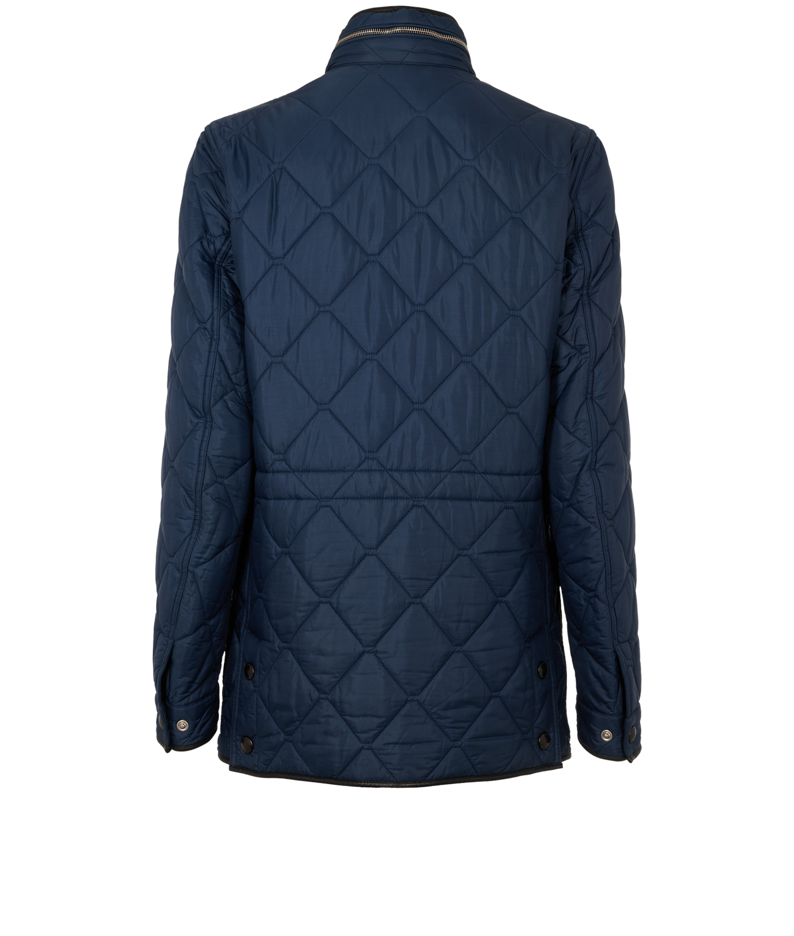 Burberry Quilted Jacket, &pound;295, Clothing, Navy, Polyester (Polymer), Back view
