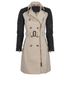 Burberry Leather Sleeves Trench, front view