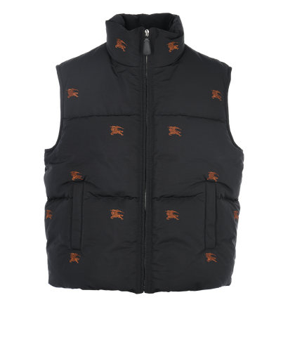 Burberry Embroidered EKD Puffer Gilet, front view