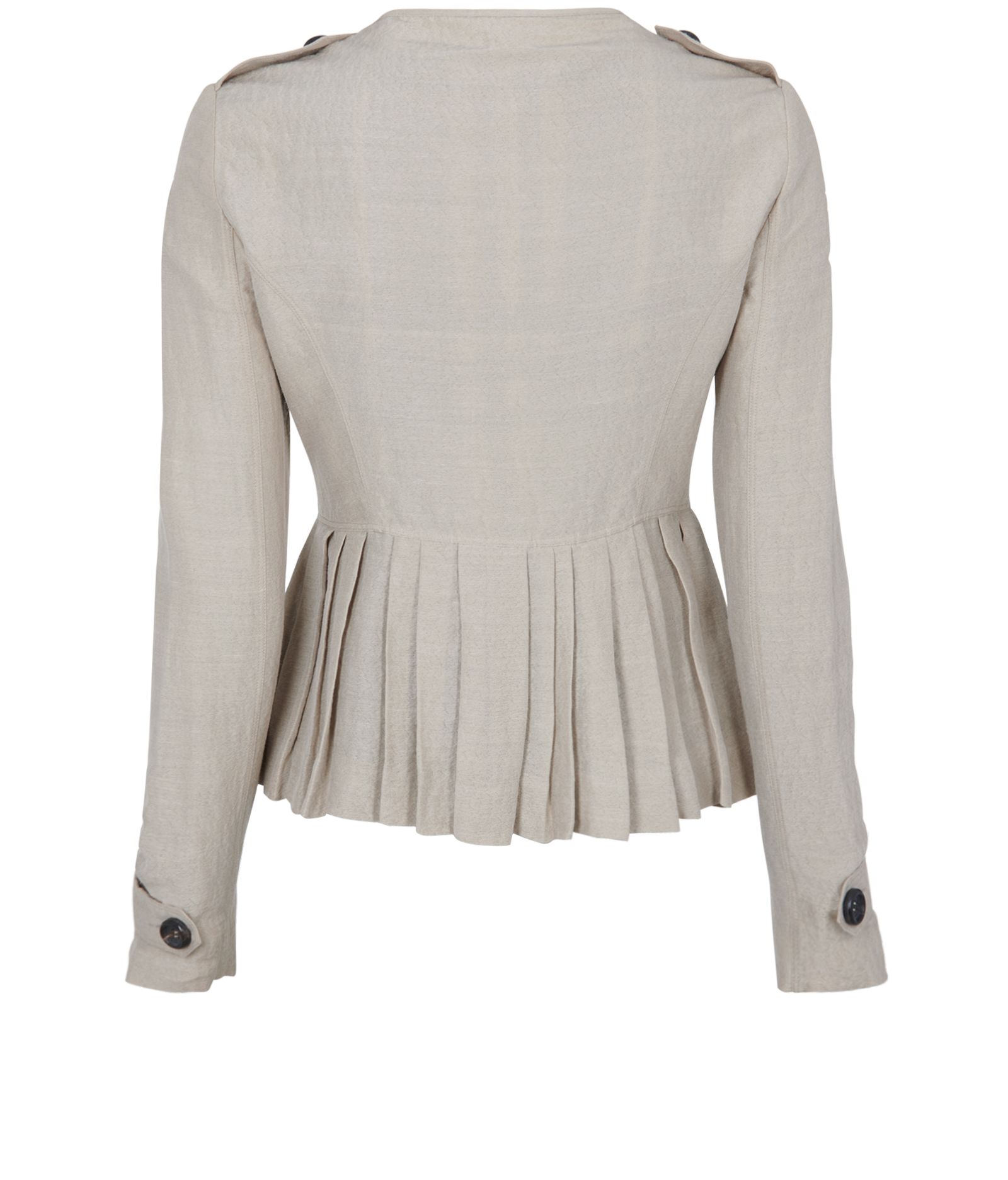 Pleated peplum jacket hotsell