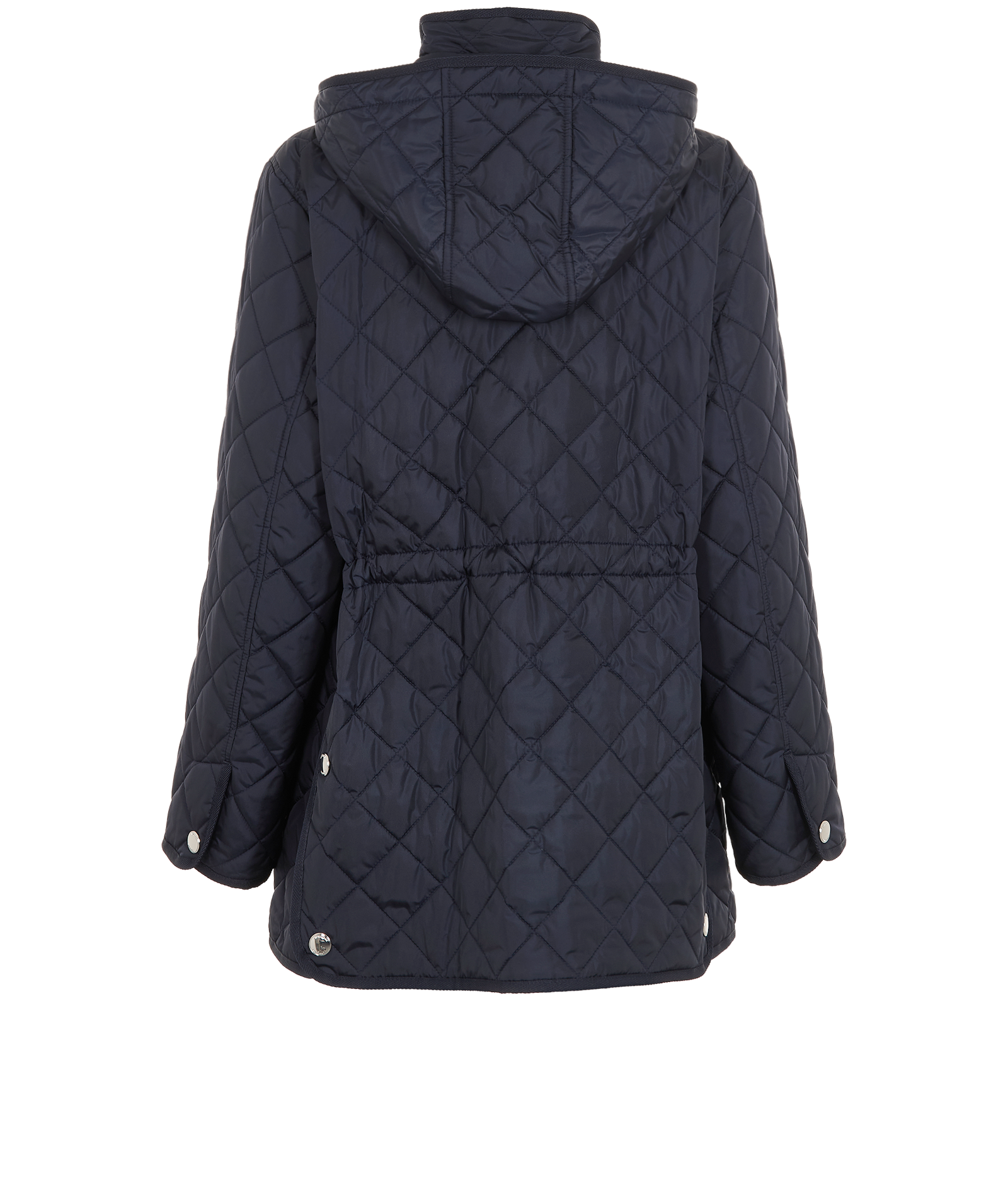 Burberry Quilted Zip-Up Jacket, &pound;375, Clothing, Navy, Polyester (Polymer), Back view