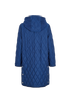 Burberry Quilted Long Jacket, &pound;450, Clothing, Blue, Polyester (Polymer), Back view