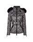 Burberry Quilted Jacket Removable Fur Collar, front view