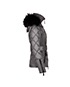 Burberry Quilted Jacket Removable Fur Collar, side view