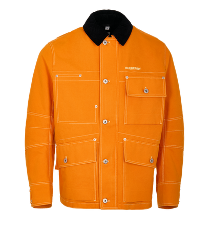 Burberry Utility Jacket, &pound;410, Clothing, Orange, Cotton, Front view