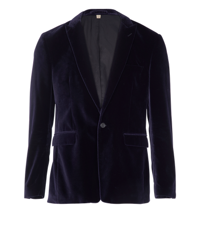 Burberry Velvet Blazer, front view