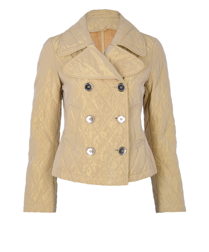 Burberry Quilted Double Breasted Short Jacket, front view