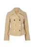 Burberry Quilted Double Breasted Short Jacket, front view