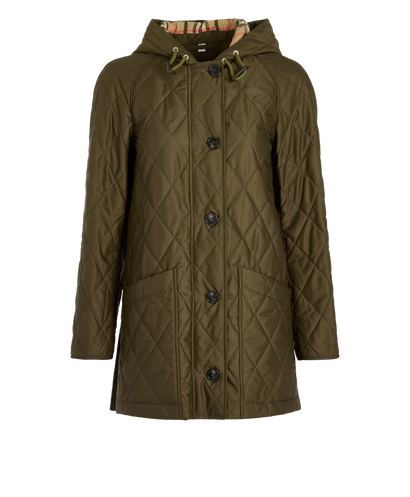 Burberry Hooded Quilted Jacket, front view