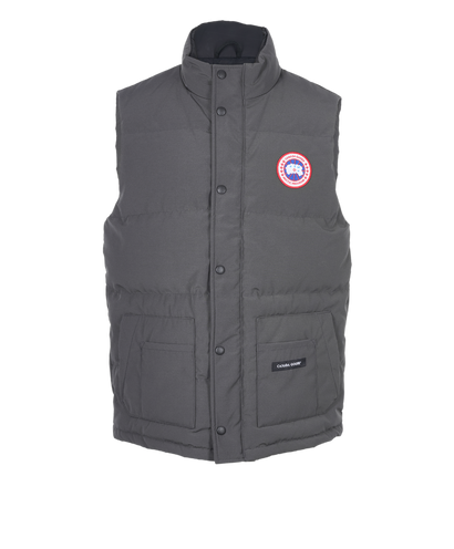 Canada Goose Freestyle Gilet, &pound;370, Clothing, Grey, Down Feathers, Front view