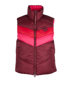Canada Goose x Reformation Reversible Vest, Down, Red/Pink, Sz S, 2*